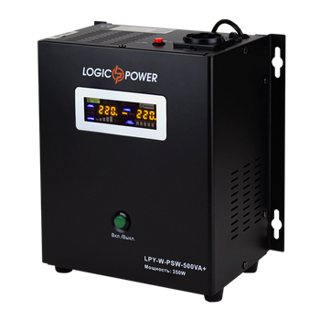 ИБП LogicPower LPY-W-PSW-500VA+ (4142) - Линейно-интерактивный на 350 Вт, чистая синусоида.