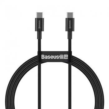 Кабель Type-C - Type-C Baseus Superior Series Fast Charging Data Cable 100W 1m чорний (CATYS-B01)