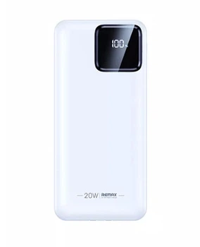 Зовнішній портативний аккумулятор Power Bank Remax 20000 mah RPP-513 з швидкою зарядкою White