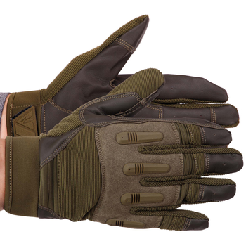 Перчатки тактические с закрытыми пальцами Zelart 8795 размер L Olive