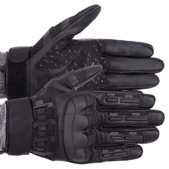 Тактичні рукавички із закритими пальцями Zelart Military Rangers 9879 розмір XL Black