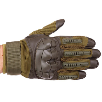 Перчатки тактические с закрытыми пальцами Zelart 8797 размер L Olive