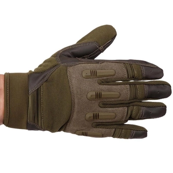 Перчатки тактические с закрытыми пальцами Zelart 8795 размер M Olive