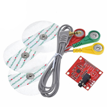 Модуль сердечного ритма и ЭКГ AD8232 с электродами Lead Heart Rate Monitor