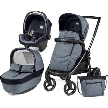 Коляска Peg-Perego 3 в 1 Team Horizon Небесная (PACK03-00000000004)
