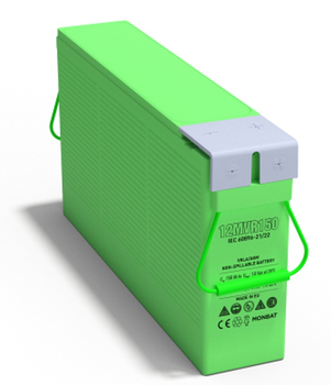 Аккумулятор гелевый Terminal Frontal VRLA AGM Battery Monbat 12MVR150 12v 150Ач (Зелёный) АКБ