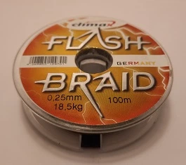 Шнур Climax FLASH BRAID Green 18,50 кг зелений * 100 м 0,25 мм