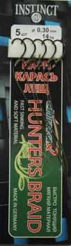 Повідець Instinct Hunters Braid (5шт) d=0,30 14 кг.