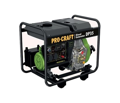 Генератор дизельний Procraft DP35 (3.3 кВт, електростарт)