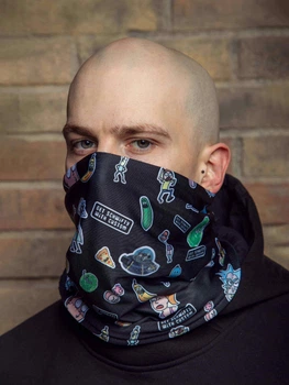 Баф Custom Wear Rick and Morty Black