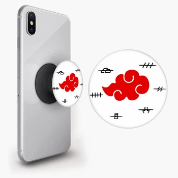 Попсокет (Popsockets) держатель для смартфона Облако Акацуки Наруто (Akatsuki Naruto) (8754-3044-BK) Черный