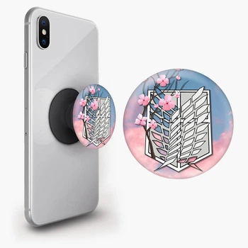 Попсокет (Popsockets) держатель для смартфона Атака на титанов (Attack on Titan) (8754-3042-BK) Черный