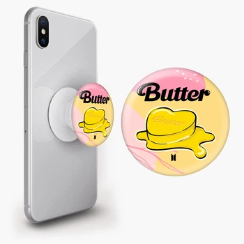 Попсокет (Popsockets) держатель для смартфона БТС (BTS) (8754-3269-WT) Белый