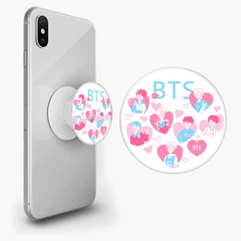 Попсокет (Popsockets) держатель для смартфона БТС (BTS) (8754-3263-WT) Белый