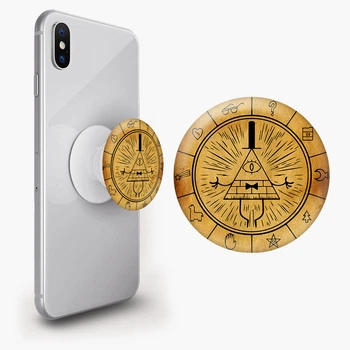 Попсокет (Popsockets) держатель для смартфона Билл Шифр Гравит Фолз (Bill Cipher Gravity Falls) (8754-2627-WT) Белый