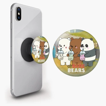 Попсокет (Popsockets) держатель для смартфона Вся правда о медведях (We Bare Bears) (8754-2896-BK) Черный