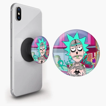 Попсокет (Popsockets) держатель для смартфона Морты Смит Рик и Морты (Morty Smith Rick and Morty) (8754-2930-BK) Черный