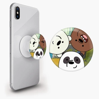 Попсокет (Popsockets) держатель для смартфона Вся правда о медведях (We Bare Bears) (8754-2669-WT) Белый