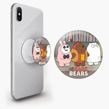 Попсокет (Popsockets) держатель для смартфона Вся правда о медведях (We Bare Bears) (8754-2905-WT) Белый