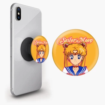 Попсокет (Popsockets) держатель для смартфона Сейлор Мун (Sailor Moon) (8754-2915-BK) Черный