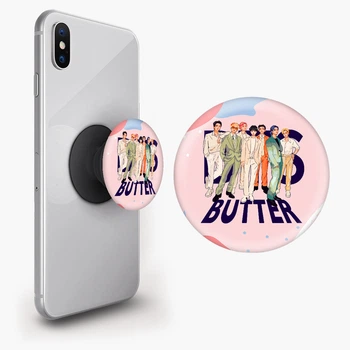 Попсокет (Popsockets) держатель для смартфона БТС (BTS) (8754-3271-BK) Черный