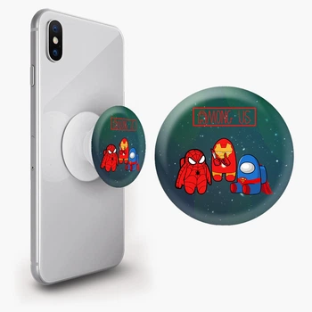Попсокет (Popsockets) держатель для смартфона Аммонг Ас (Among Us) (8754-2431-WT) Белый