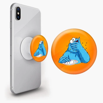 Попсокет (Popsockets) держатель для смартфона Куки монстр (8754-1991-WT) Белый