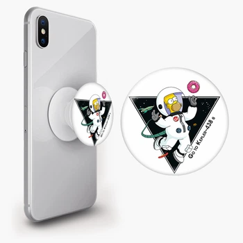 Попсокет (Popsockets) держатель для смартфона Гомер Симпсоны (8754-2044-WT) Белый