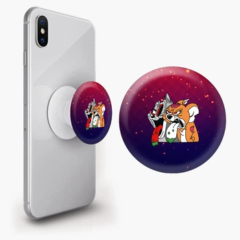Попсокет (Popsockets) держатель для смартфона Том и Джерри (8754-2089-WT) Белый