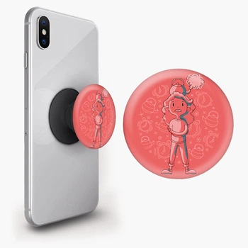 Попсокет (Popsockets) держатель для смартфона Стресс (8754-2027-BK) Черный