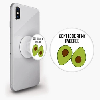 Попсокет (Popsockets) держатель для смартфона Авокадо (8754-1795-WT) Белый