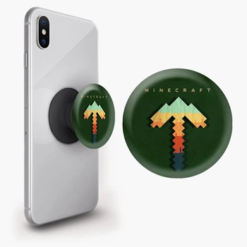 Попсокет (Popsockets) держатель для смартфона Майнкрафт (Minecraft) (8754-1169-BK) Черный