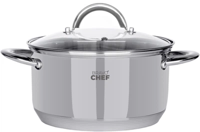 Каструля 20 см (3.6 л) з кришкою BRAVO CHEF (2000003427901)