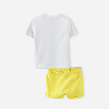 Комплект (футболка + шорти) 5.10.15 Tropical Summer 5P4006 80 см Білий/Жовтий (5902361979122)