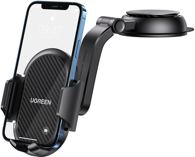Автодержатель для телефона Ugreen LP405 Waterfall-Shaped Suction Cup Phone Mount Black (UGR-20473)