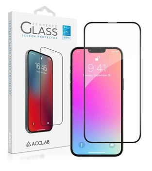Защитное стекло ACCLAB Full Glue для iPhone 13 Pro Max / 14 Plus - Black