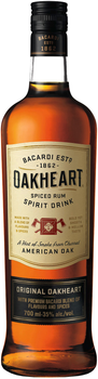 Ромовий напій Oakheart Original 12 місяців витримки 0.7 л 35% (5010677740197_5010677740036)