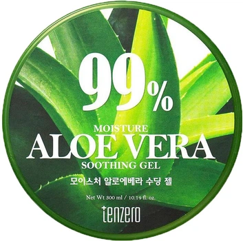Увлажняющий гель для кожи с алоэ вера Tenzero 99% Moisture Aloe Vera Soothing Gel 300 мл (8809628883031)