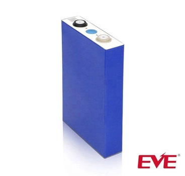 Аккумулятор prismatic LiFePO4 (LFP) EVE LF90-73103, 90Ah, Grade B, 3.6/3.2/2.5V, M6, Blue