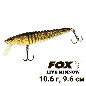 Составной воблер Fox Live Minnow LM10-475