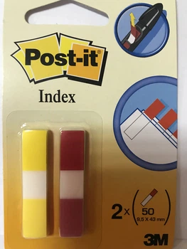 Стикеры-закладки 3M Post-it Index клейкие 100 листов