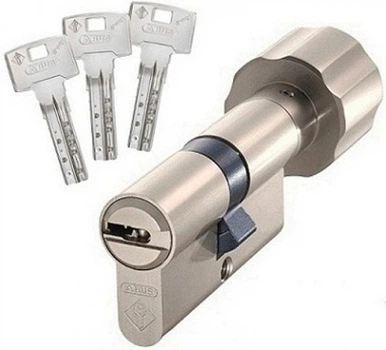 Цилиндр Abus Bravus 2000 Compact 65 (35х30Т) ключ/поворотник никель/сатин (1 шт)