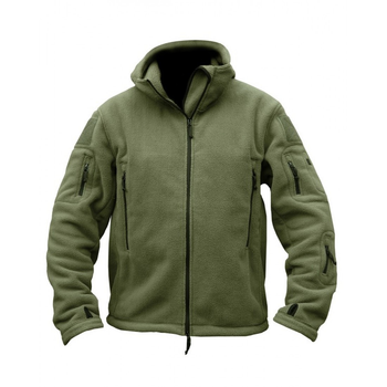 Кофта флисовая тактическая с капюшоном KOMBAT UK Recon Hoodie олива XXL