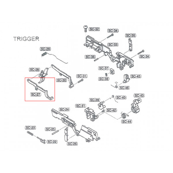 ST23 trigger bar - left [STTI] триггер