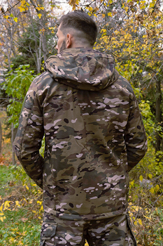 Тактическая куртка теплая Soft Shell мультикам Logos 5248-07 L