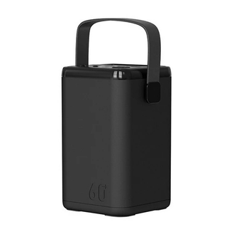 Повербанк O2 Project 60000 mAh 65 wat. Зарядна станція на 4 порти USB Powerbank з ліхтариком (Black)