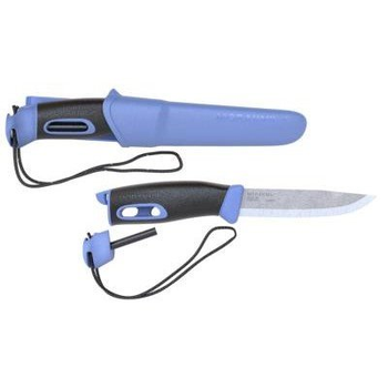 Нож Morakniv Companion Spark с огнивом и чехлом, из нержавеющей стали, синий