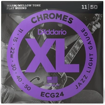 Струны для электрогитары D'Addario ECG24 XL CHROMES JAZZ LIGHT (11-50)