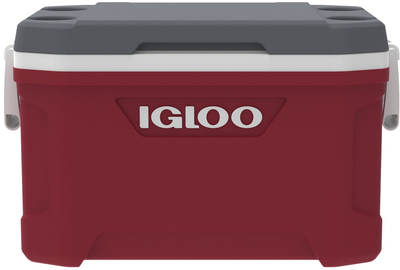 Изотермический контейнер Igloo Latitude 52 49 л Красно-серый (00050340)