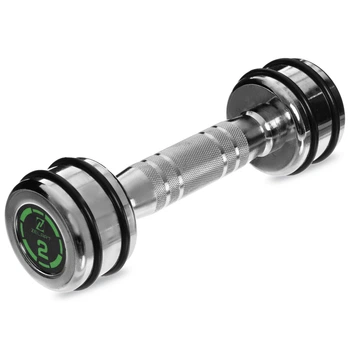 Гантель цельная стальная хромированная 1штука Zelart FI-2622 2 кг